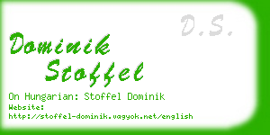 dominik stoffel business card